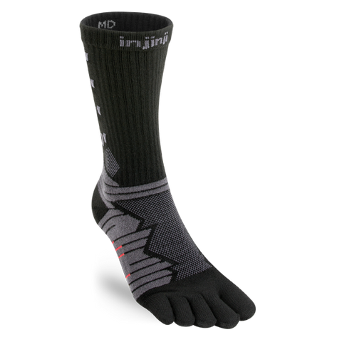 Injinji Ultra Run Crew - obsidian