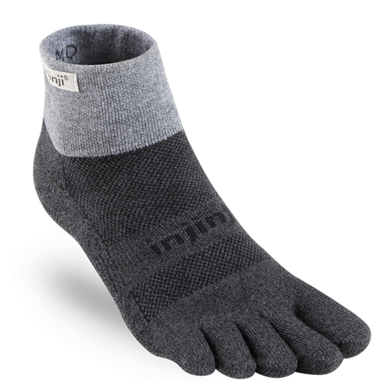 Injinji Trail Mini-Crew - granite