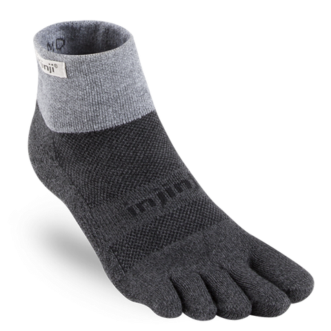 Injinji Trail Midweight Mini-Crew - granite