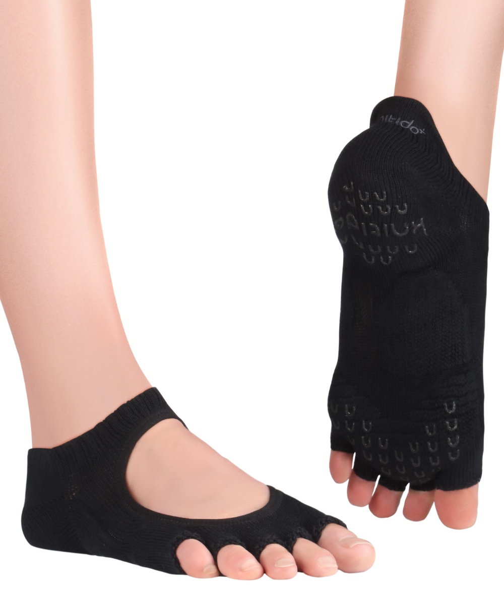 Knitido Yoga-Socken Kasumi - schwarz - EU 35-38