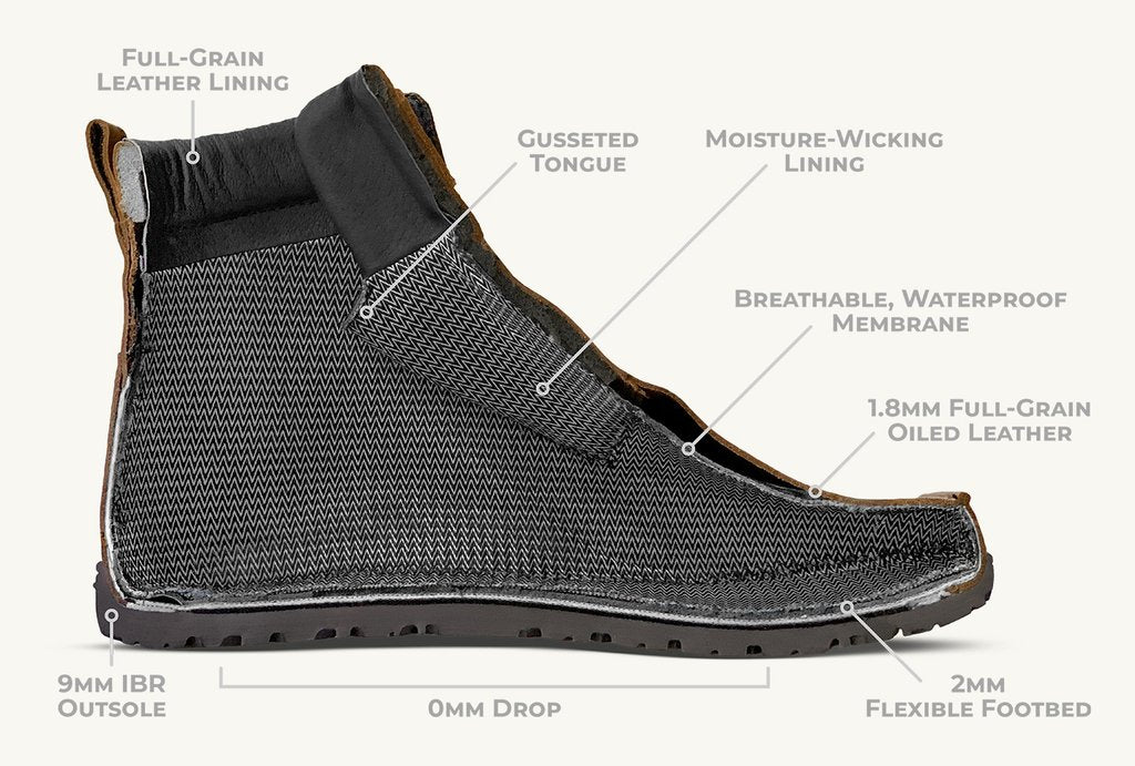 Lems Waterproof Boulder Boot - weathered umber - EU37/US M5